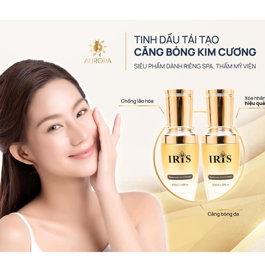 tinh dầu tái tạo căng bóng kim cương iris