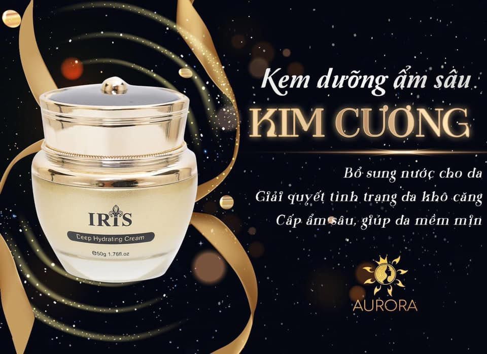 Kem dưỡng ẩm sâu kim cương Iris gold